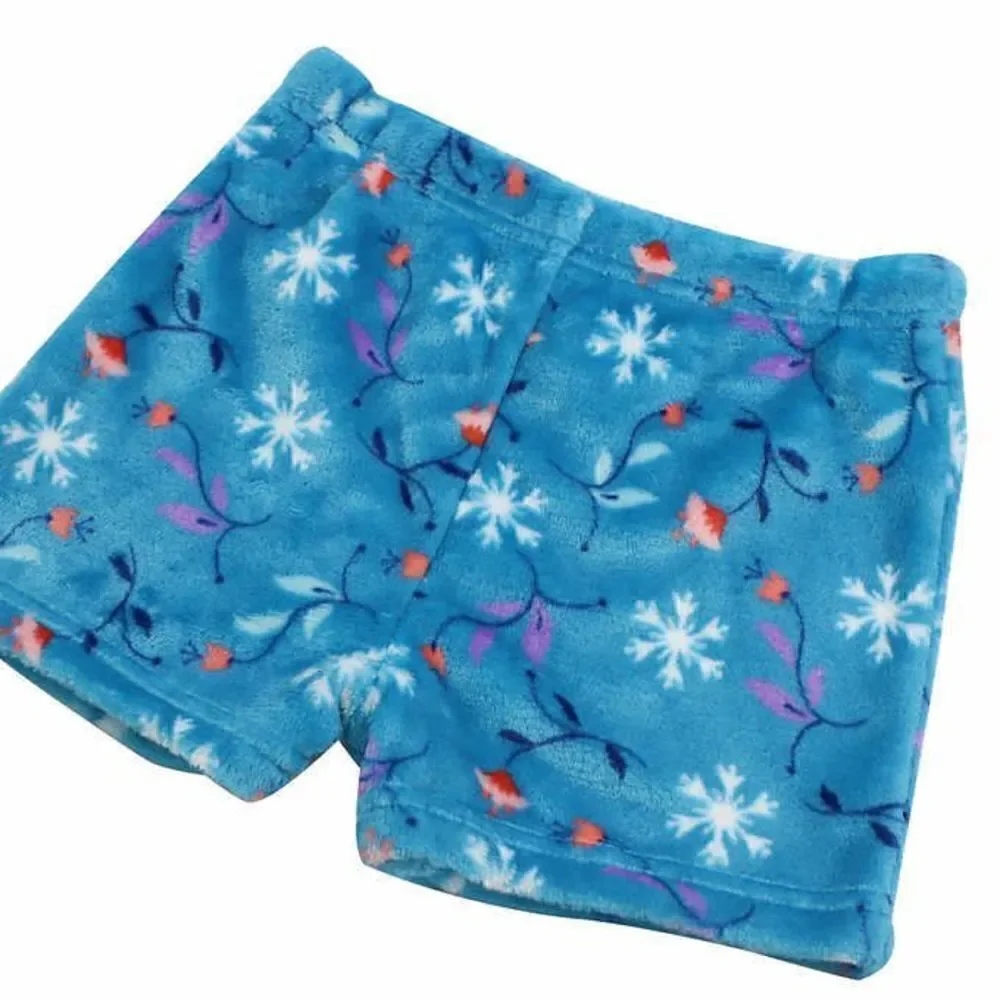 NEW! Frozen Kids' 4PC Cozy PJ Set- 2Short Sleeve Tops, 1Long Pant, 1FleeceShorts - Picture 7 of 11